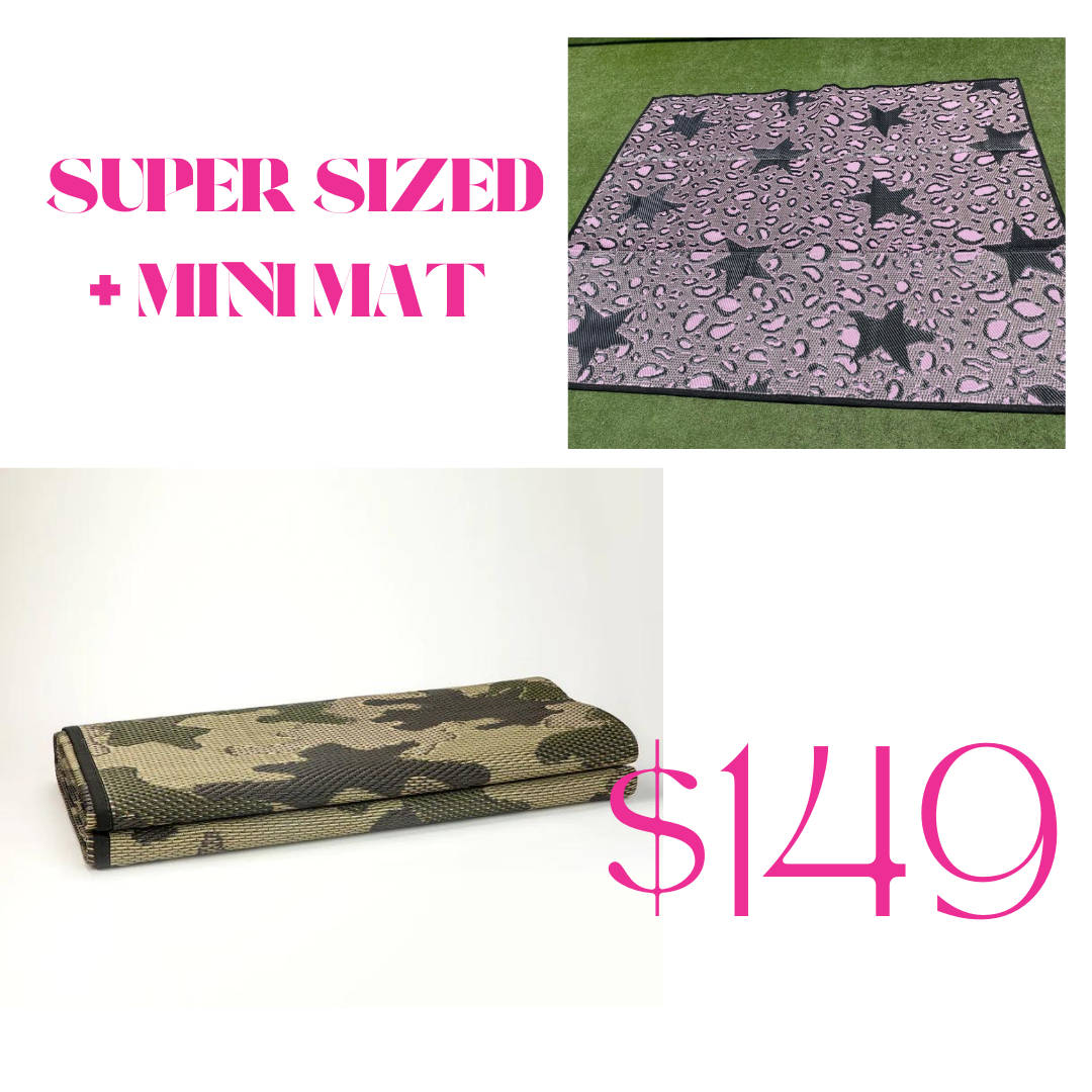 super & mini mat combo - suns out, guns out & star crazy